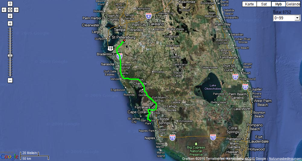 Fahrt nach Fort Myers Beach