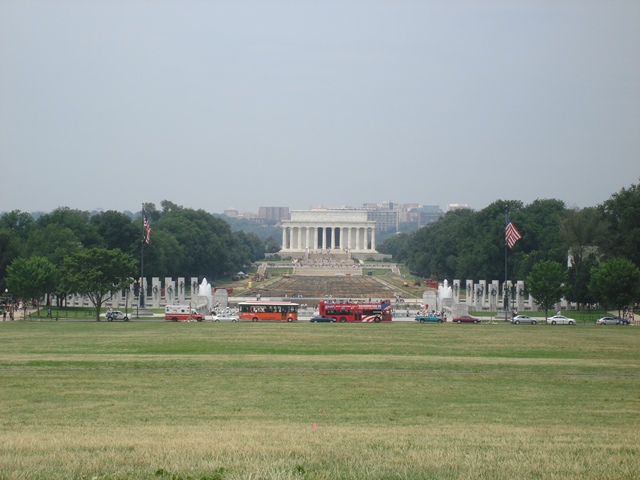 Blick auf Lincoln Memorial