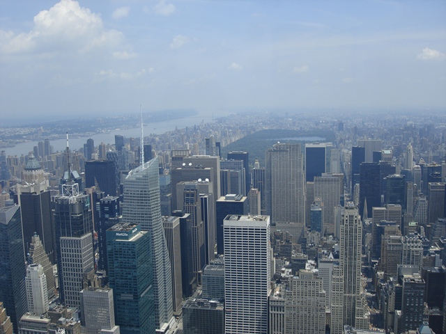Aussicht nach Norden mit Central Park Aussicht nach Norden mit Central Park