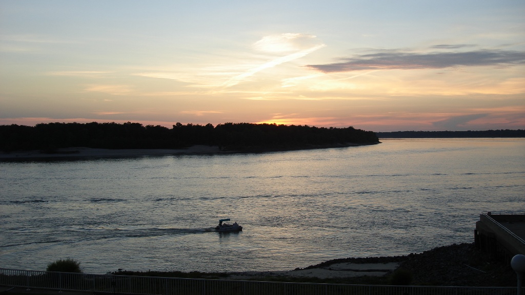 Sonnenuntergang am Mississippi