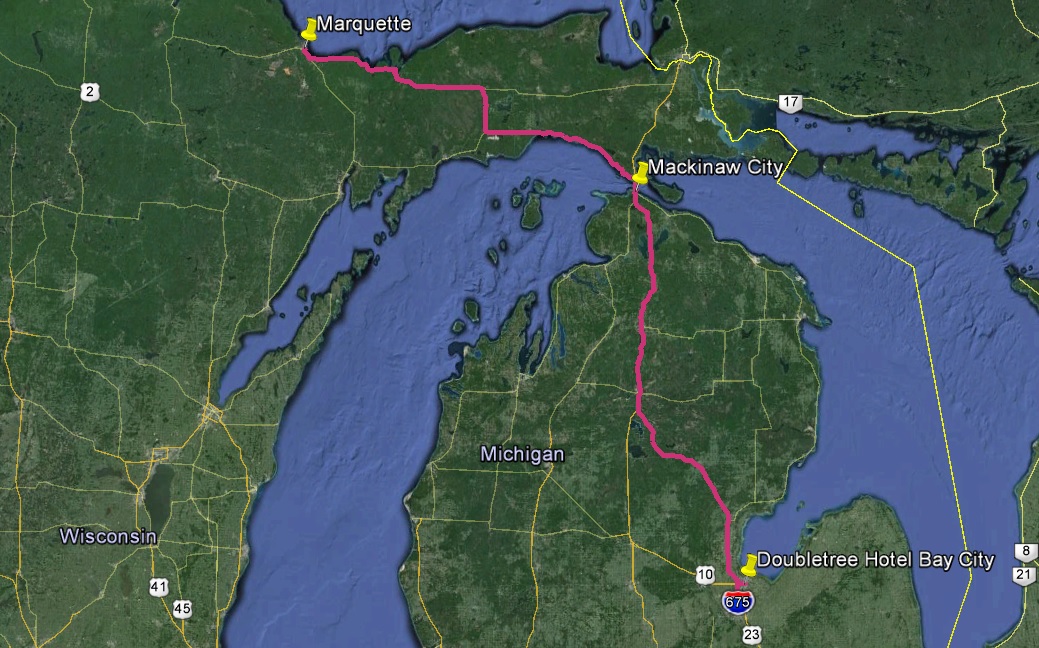 Track Marquette - Mackinaw City - Bay City Track Marquette - Mackinaw City - Bay City
