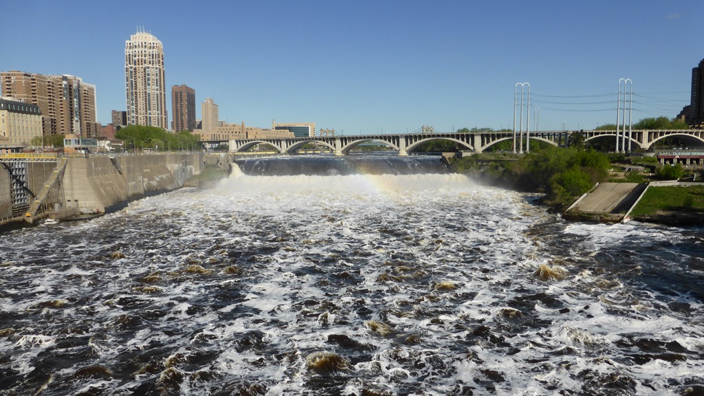 Blick von der Stone Arch Bridge Stone Arch Bridge